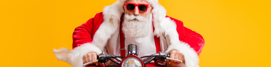 Santa on Motorcycle